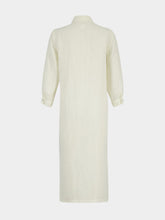 120% Lino Butter Linen Maxi Shirt Dress
