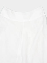120% Lino White Linen and Cotton Maxi Skirt