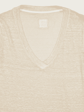 120% Lino Safari Soft Linen V-Neck T-Shirt
