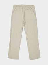 120% Lino Pearl Cotton Straight-Leg Trousers