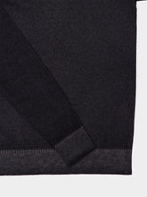 120% Lino Faded Black Wool Crewneck Jumper