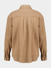 120% Lino Nut Textured Viscose Blend Shirt