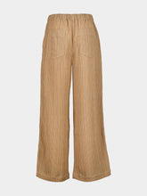 120% Lino Nut Casual-Fit Viscose Trousers