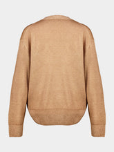 120% Lino Almond Fade Wool Crew-Neck Jumper