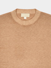 120% Lino Almond Fade Wool Crew-Neck Jumper