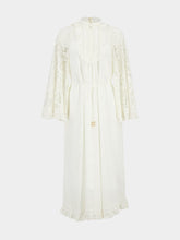 Zimmermann Cream Ascension Lace Yoke Midi Dress