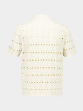 Zimmermann Cream Rhiannon Pointelle Polo