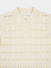 Zimmermann Cream Rhiannon Pointelle Polo