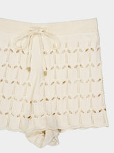 Zimmermann Cream Rhiannon Pointelle Shorts