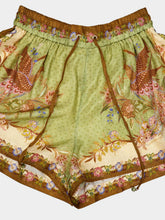 Zimmermann Khaki Scarf Floral Indra Shorts