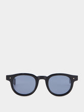 Eyevan 7285 Black 349E Round Sunglasses