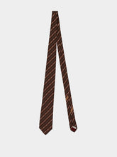 Ferragamo Brown Treccia Silk Tie