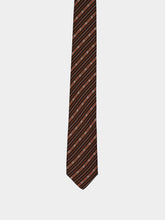 Ferragamo Brown Treccia Silk Tie