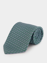 Ferragamo Green Trofeo Silk Tie