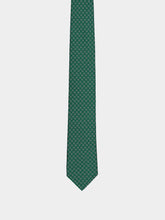 Ferragamo Green Tetris Silk Tie