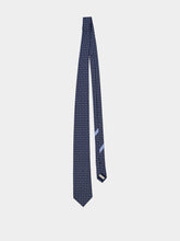 Ferragamo Dark Blue Volt Silk Tie