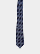 Ferragamo Dark Blue Volt Silk Tie