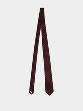 Ferragamo Bordeaux Jacquard Silk Tie