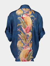 Zimmermann Dark Blue Palm Floral Ascension Shirt