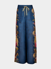 Zimmermann Dark Blue Palm Floral Ascension Pant