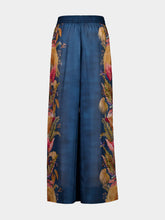 Zimmermann Dark Blue Palm Floral Ascension Pant