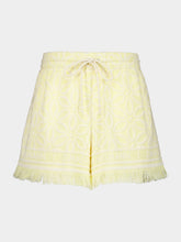 Zimmermann Yellow Cream Coco Towelling Shorts
