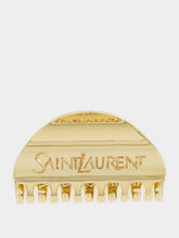 Saint Laurent Gold Saint Laurent Half-Moon Claw Clip