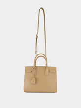 Saint Laurent Sac de Jour Baby in Smooth Leather in Dark Beige