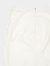 Givenchy White Draped Wool Mohair Long Skirt