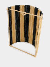 Fantasia Arte Large Black Striped Wall Sconce