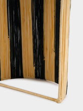 Fantasia Arte Large Black Striped Wall Sconce