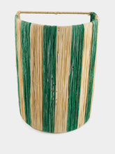 Fantasia Arte Large Green Striped Wall Sconce