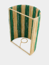 Fantasia Arte Large Green Striped Wall Sconce