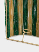 Fantasia Arte Large Green Striped Wall Sconce