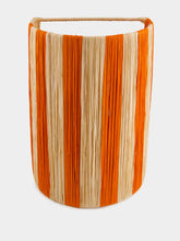 Fantasia Arte Large Orange Striped Wall Sconce