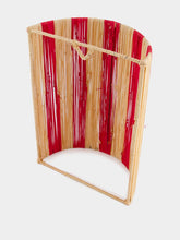 Fantasia Arte Large Red Striped Wall Sconce