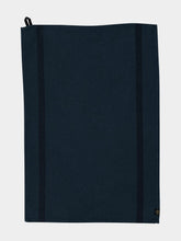 Haomy Blue de Prusse Côme Linen and Cotton Kitchen Towel