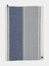 Haomy Blue Trevise Linen Kitchen Towel