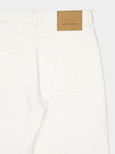 Ami Paris White Cream High-Waist Flared Jeans