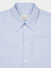Ami Paris Blue Striped Ami de Cœur Shirt