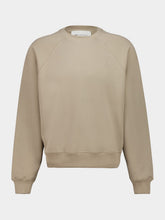 Ami Paris Taupe Beige Cotton Embossed Ami de Coeur Sweatshirt