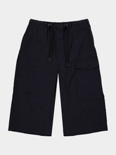 Lemaire Squid Ink Washed Technical Cotton Cargo Shorts