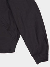 Lemaire Ash Black Viscose Linen Gabardine Short Blouson