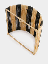 Fantasia Arte Small Black Striped Wall Sconce