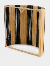 Fantasia Arte Small Black Striped Wall Sconce