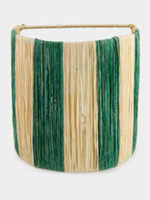 Fantasia Arte Small Green Striped Wall Sconce