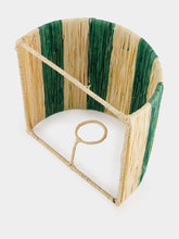 Fantasia Arte Small Green Striped Wall Sconce