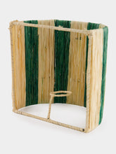 Fantasia Arte Small Green Striped Wall Sconce