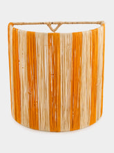 Fantasia Arte Small Orange Striped Wall Sconce