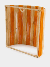Fantasia Arte Small Orange Striped Wall Sconce